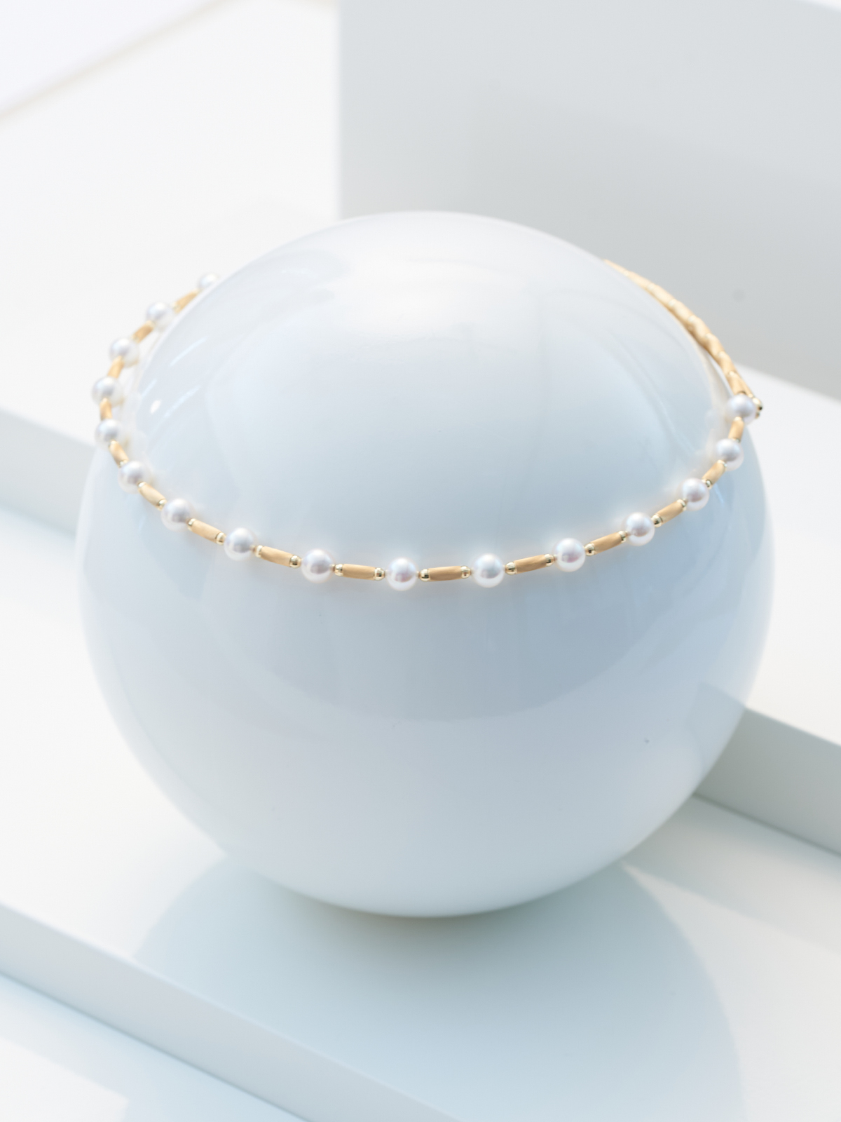 Perlencollier mit Magnetverschluss
