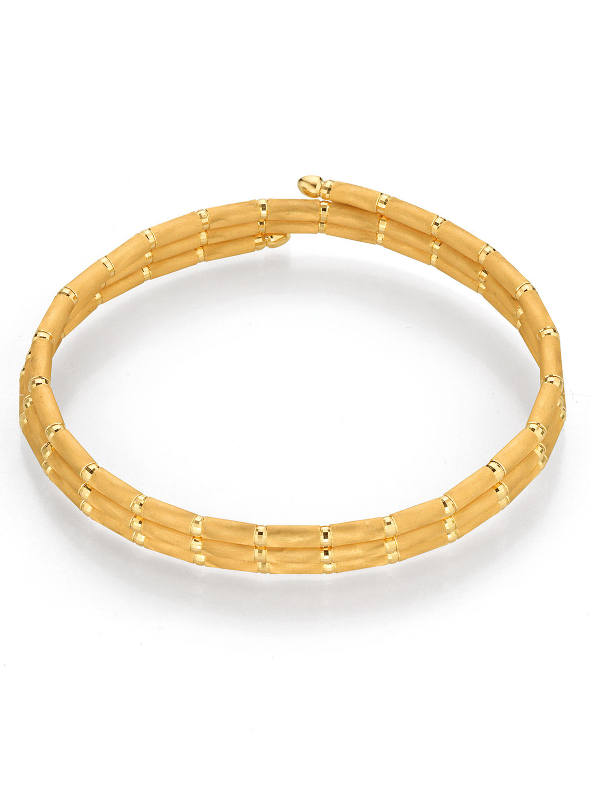 Fine yellow gold necklace with magnetic closure