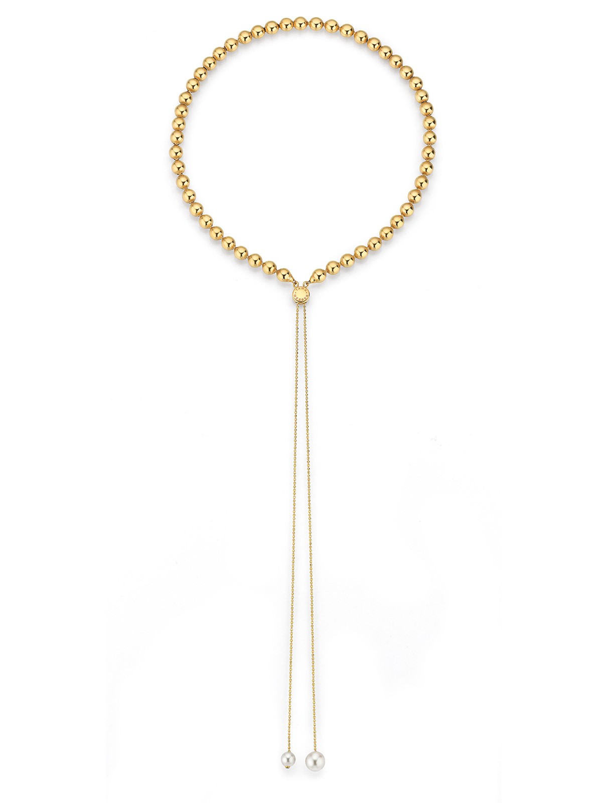 Wandelbare Kette mit Kugeln in Gelbgold