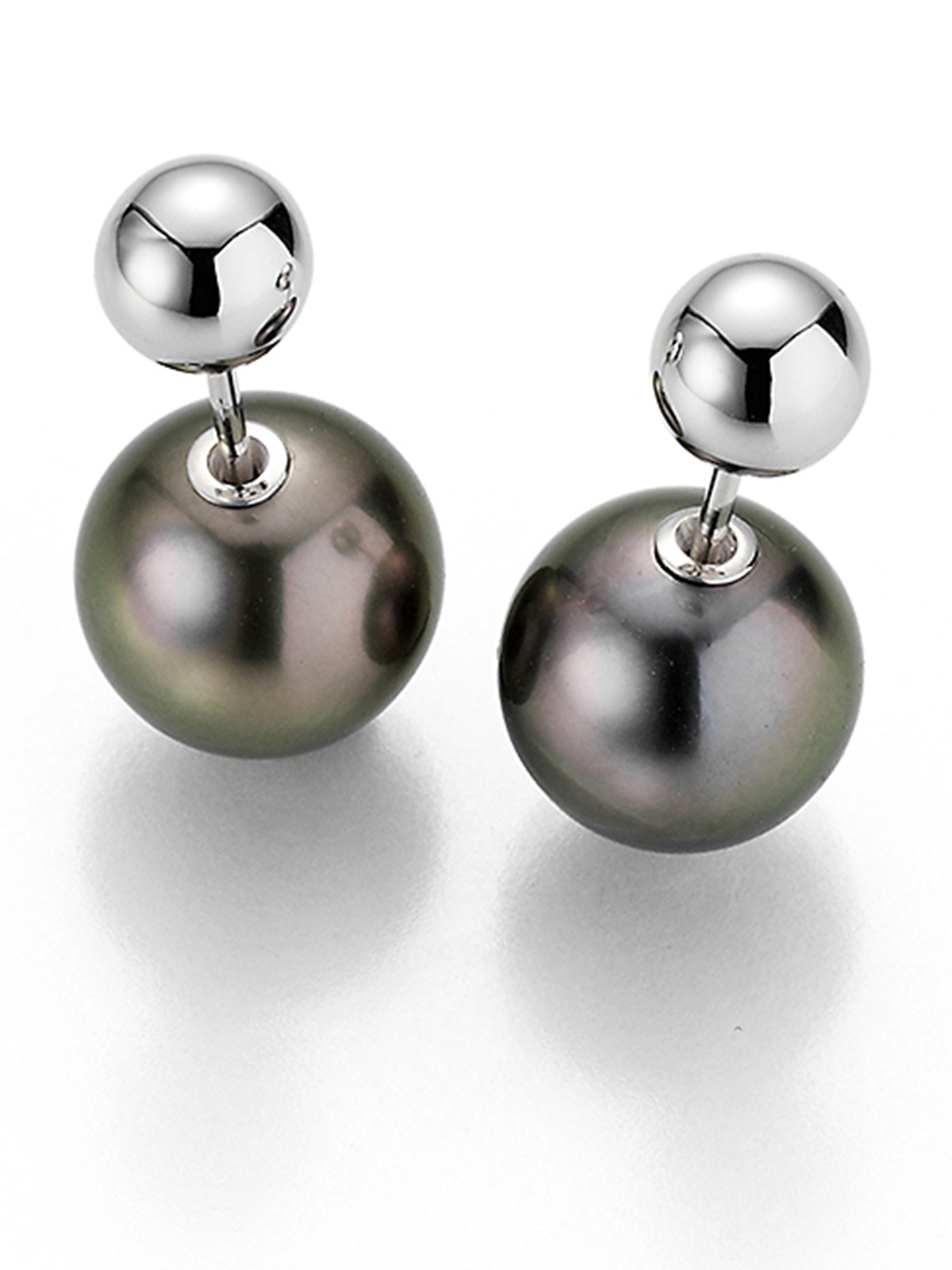 UN133-7cSPWjxvACoXjY Inverse Perlenohrstecker mit Tahitiperlen