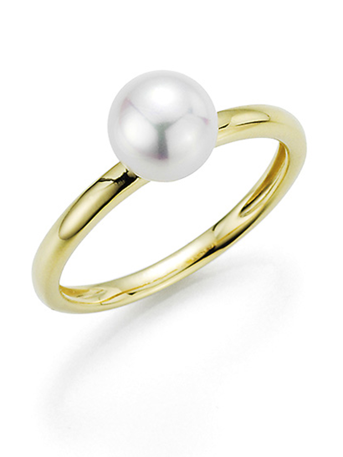 Goldring mit kleiner Akoyaperle