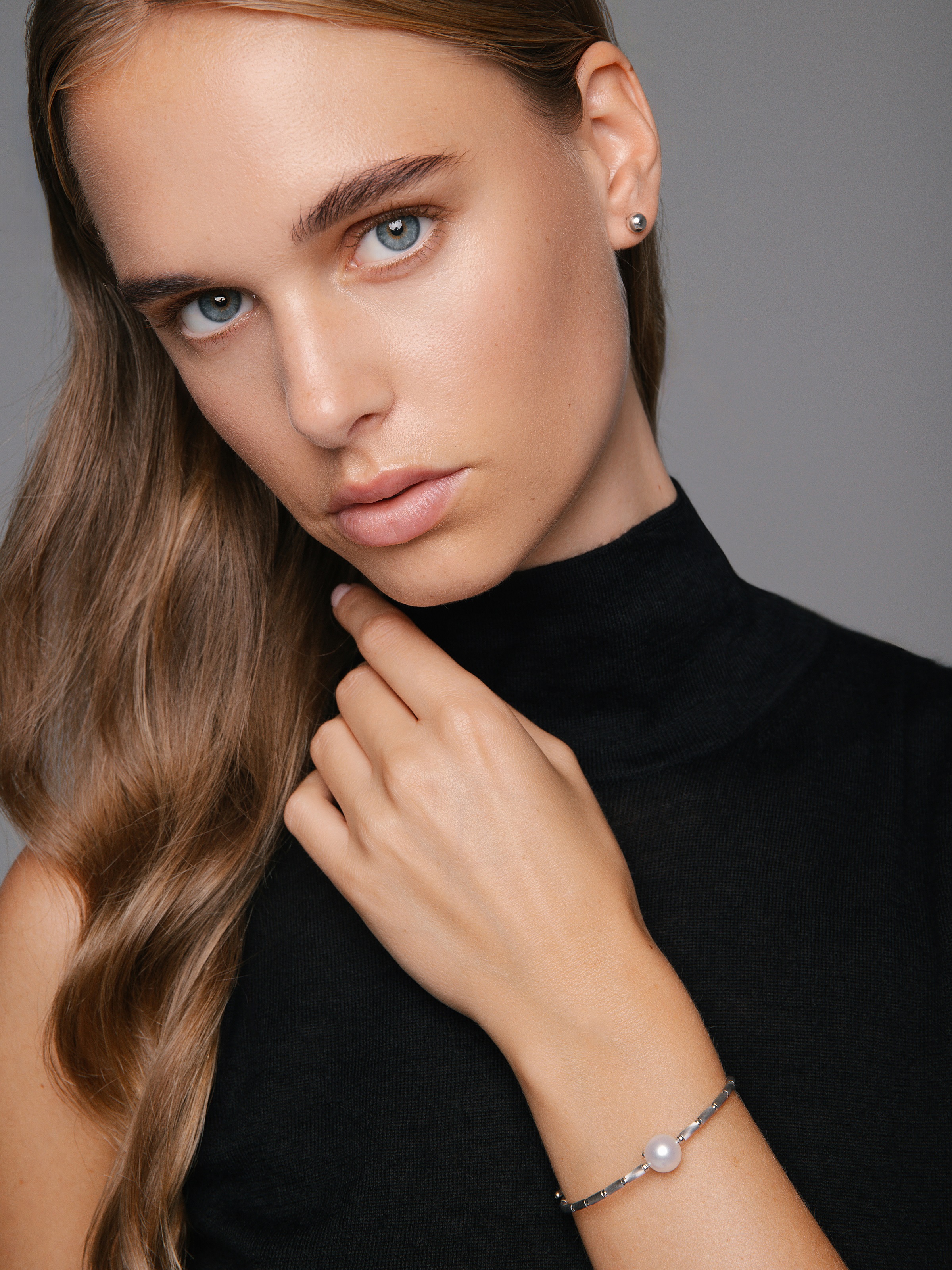 Perlenarmband mit Magnetverschluss und Süßwasserperle