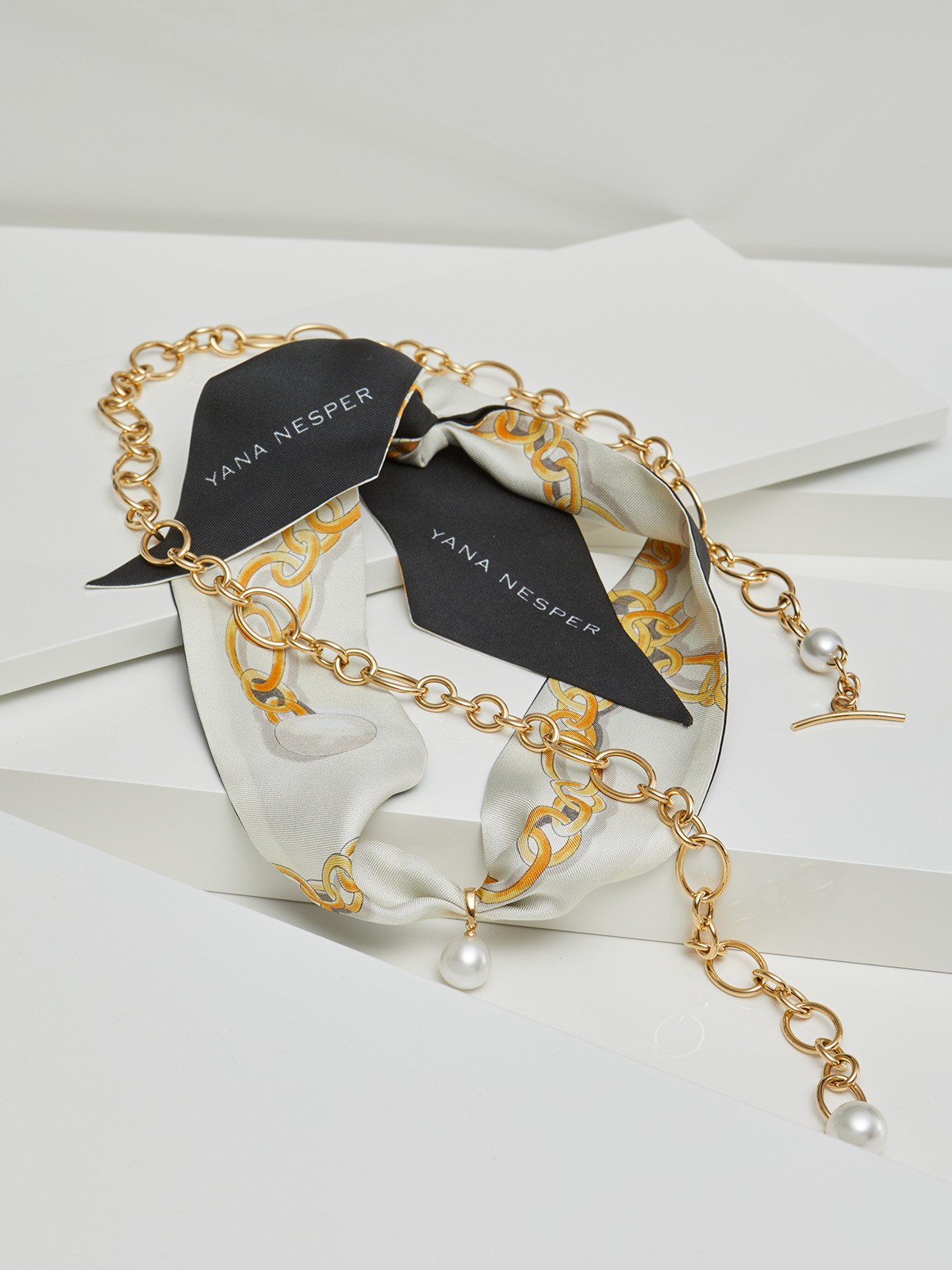 Silk choker with South Sea pearl pendant