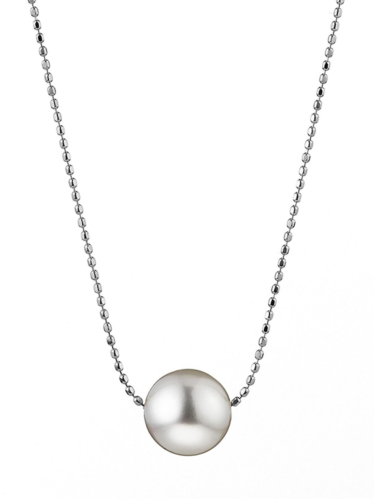 Bubbles white gold necklace with Akoya pearl