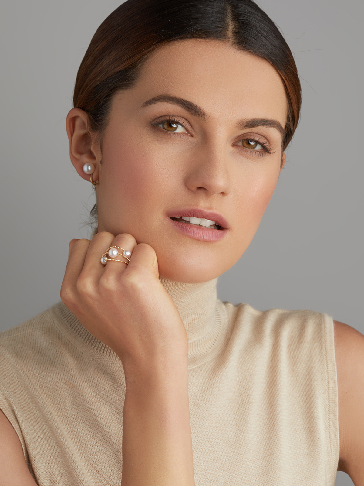 AP119-7_19551 Perlenring mit Akoyaperlen und Slideverschluss