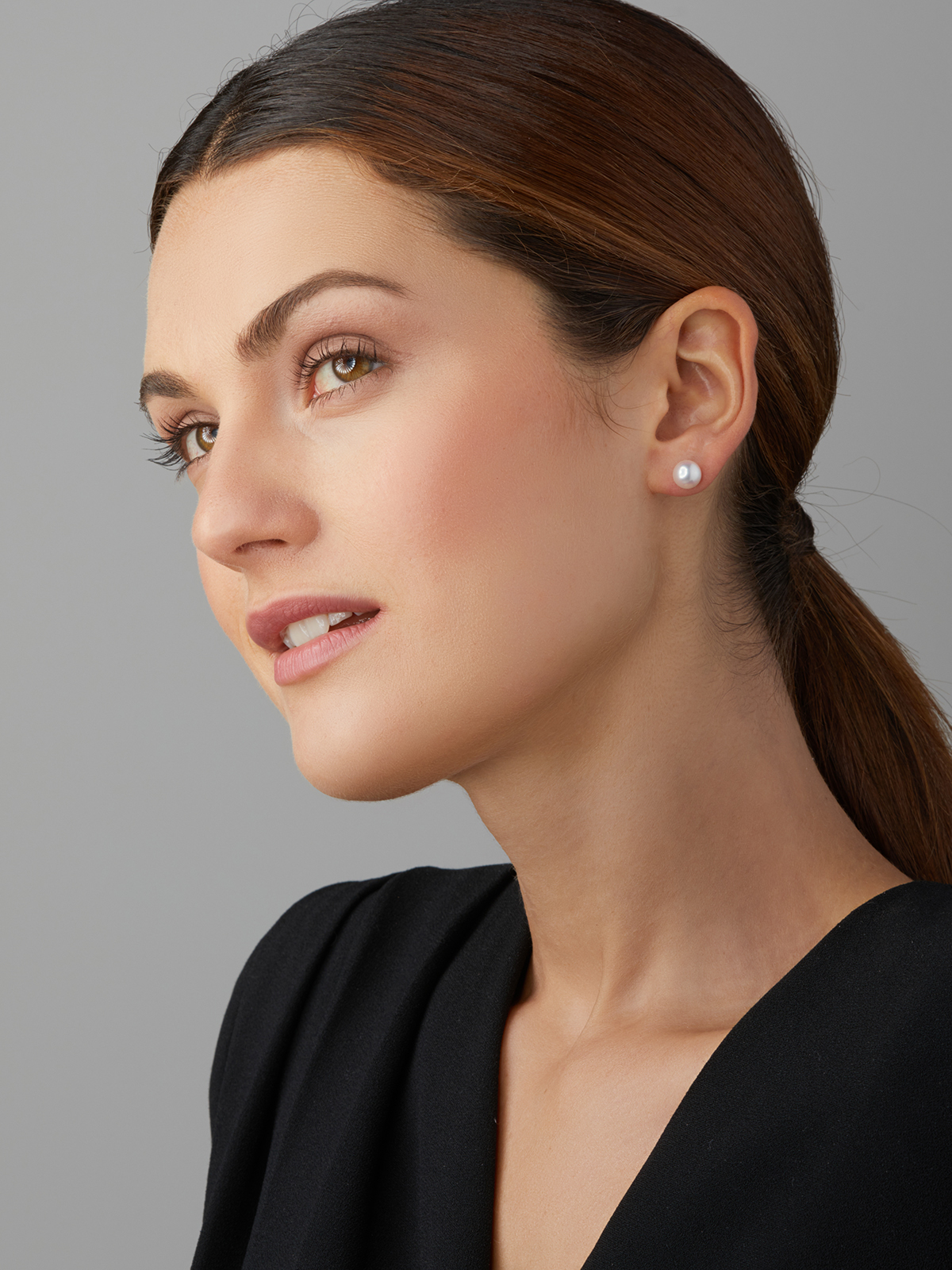 Opulent pearl earrings with diamonds
