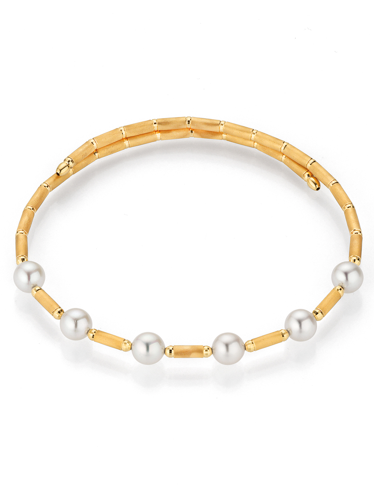 Akoya Perlenarmband aus Gelbgold