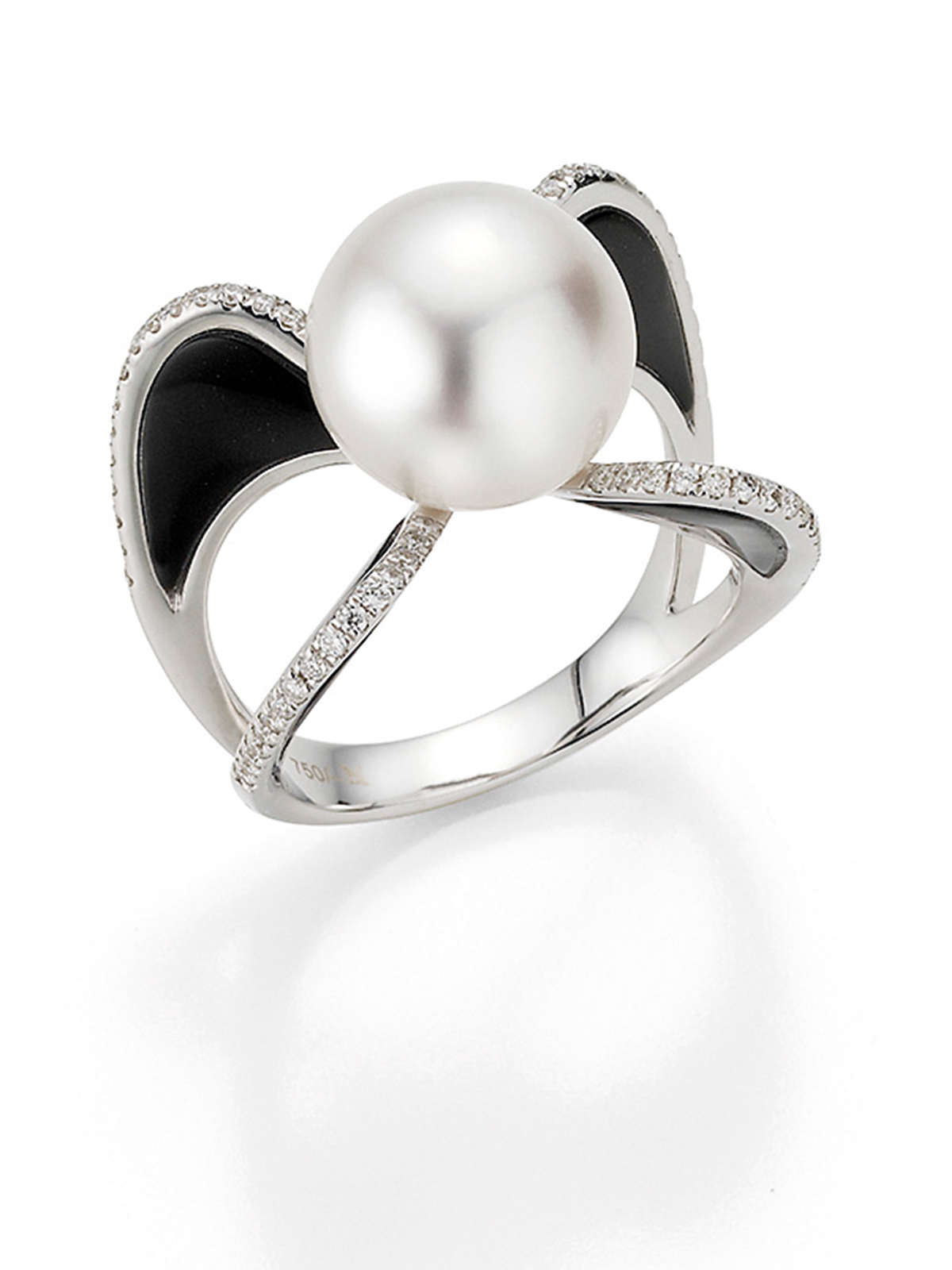 SD118-7_54yCe38aCkoiOx1 Pearl ring in white gold with diamonds and onyx
