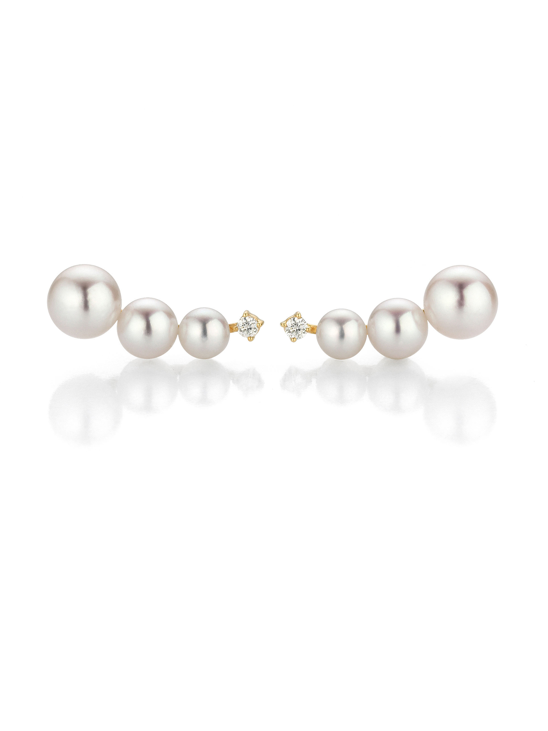 Ohrstecker Akoya Perlen und Brillant