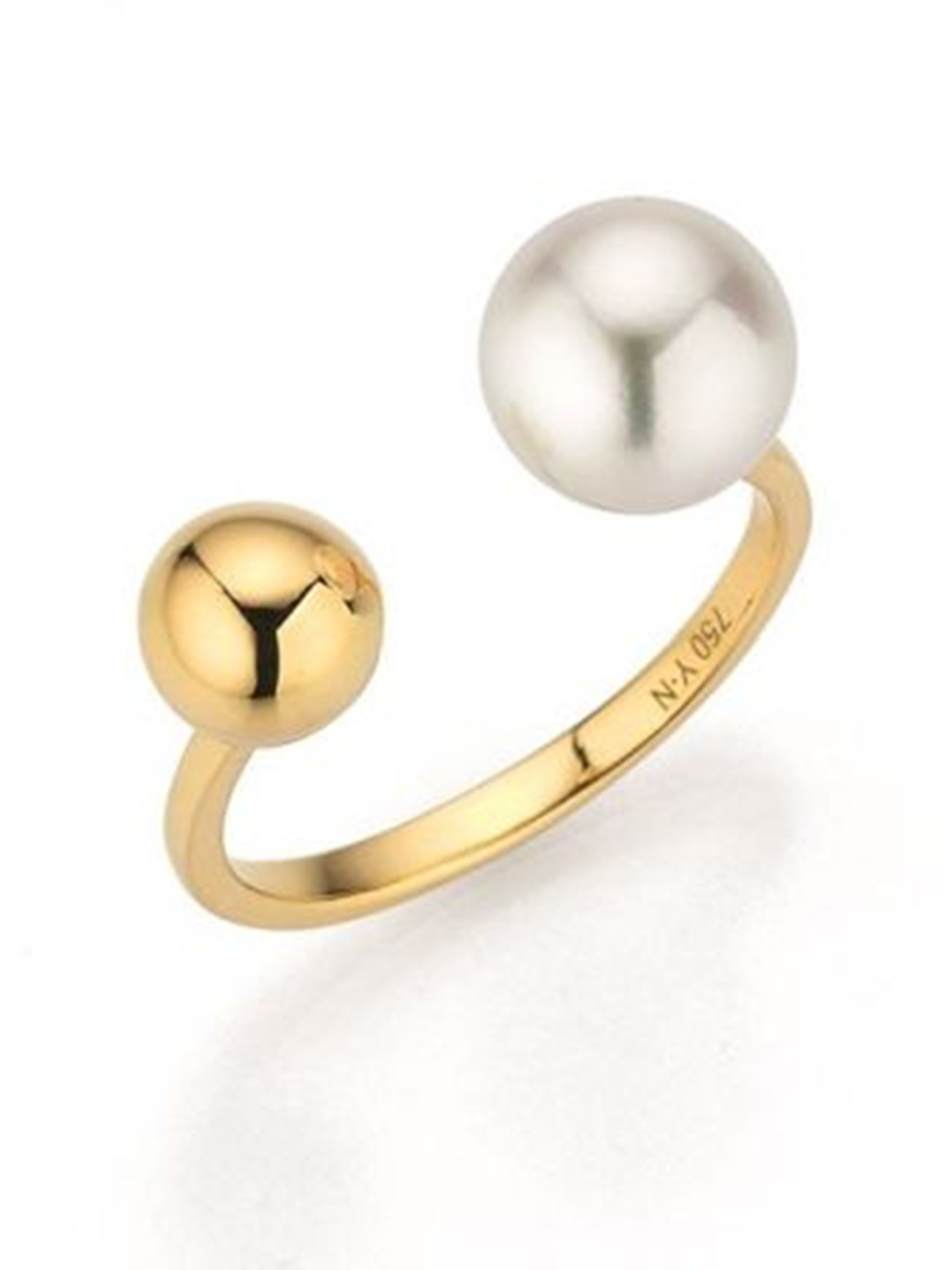 BO3_54__online Offener Gelbgoldring mit Akoyaperle