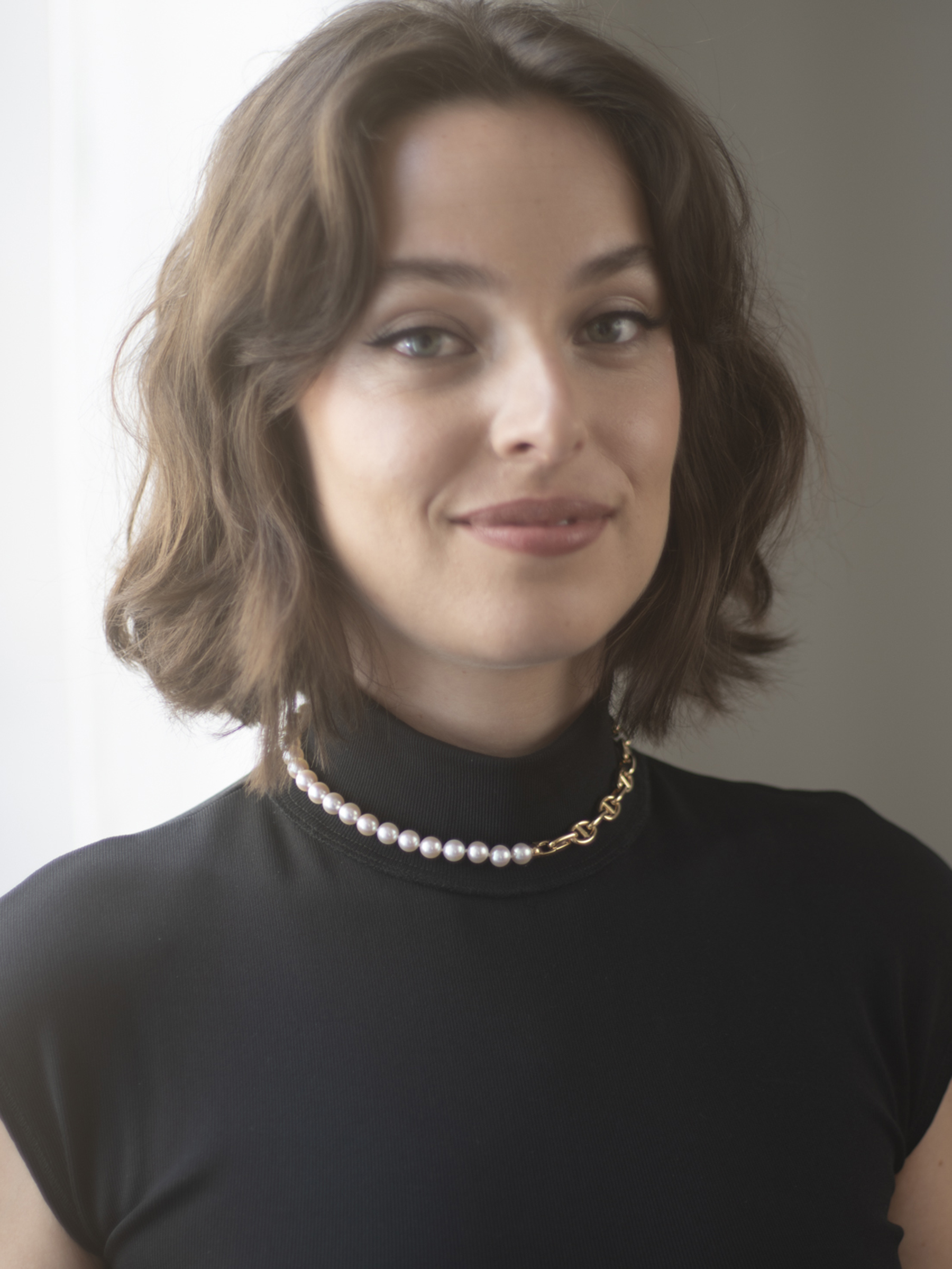 3 in 1 Perlenkette mit Akoyaperlen und maritimen Gelbgoldgliedern