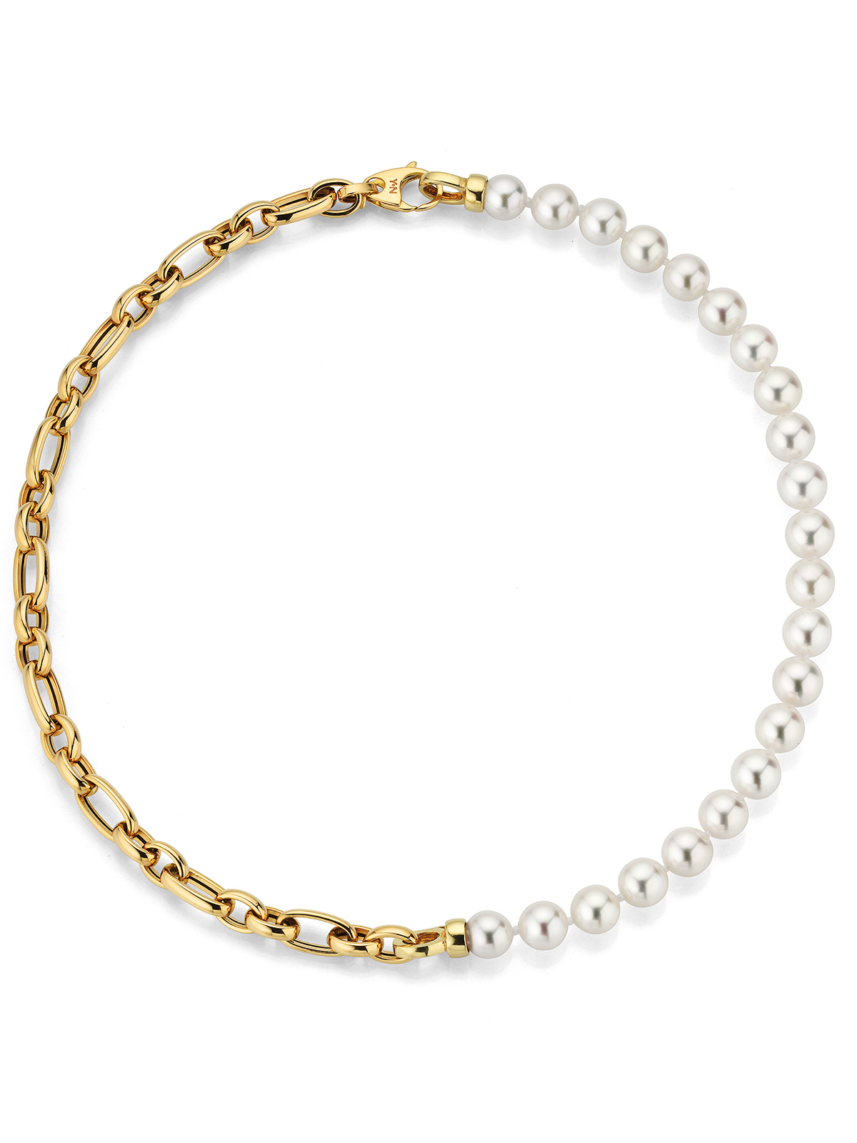 AP155-7__afJNtpL5P7CyP5 3 in 1 pearl necklace with Akoya pearls and yellow gold link chains