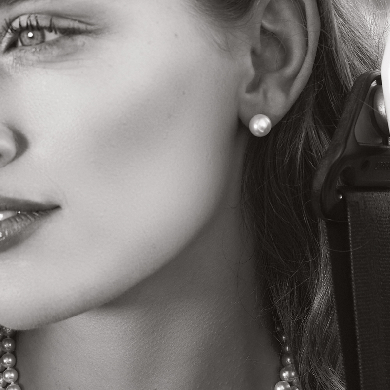 Perlenohrstecker Süßwasser