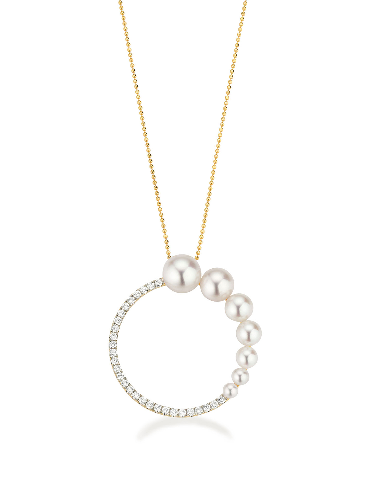 Aufregendes Collier mit Perlen und Brillanten