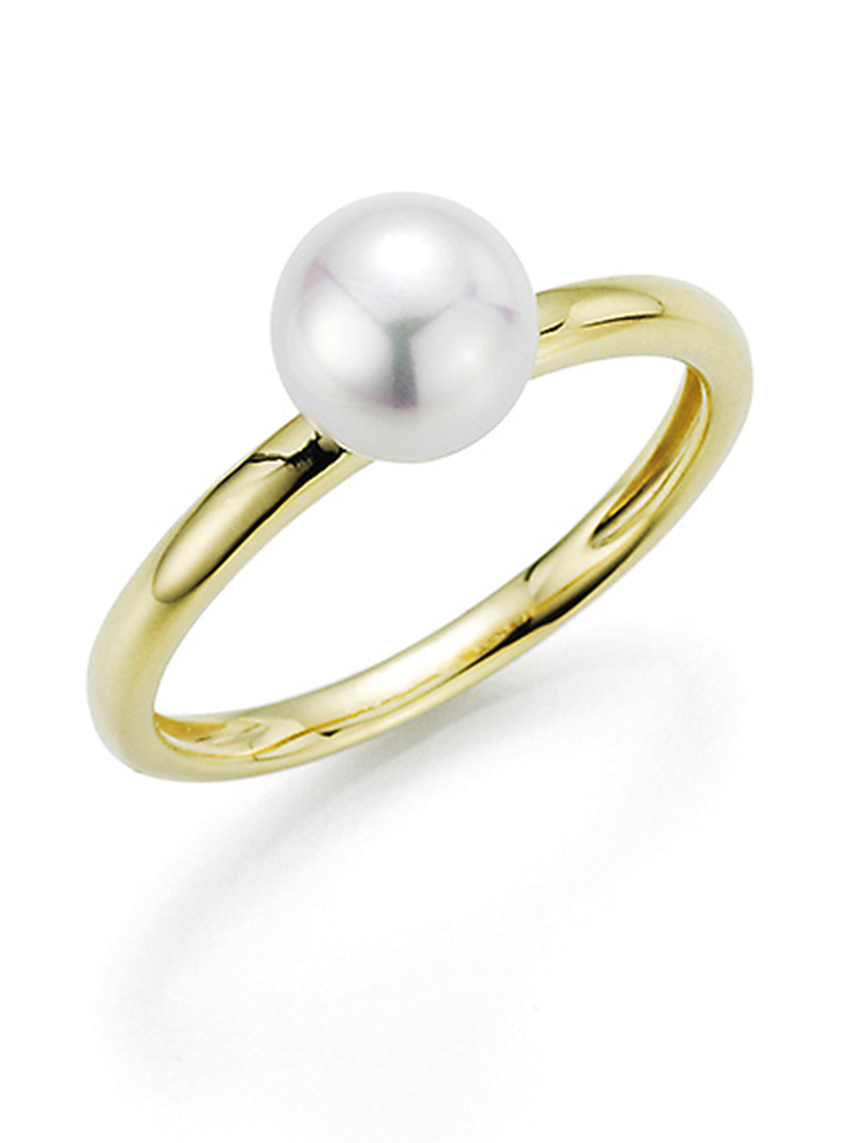 Goldring mit edler Akoyaperle