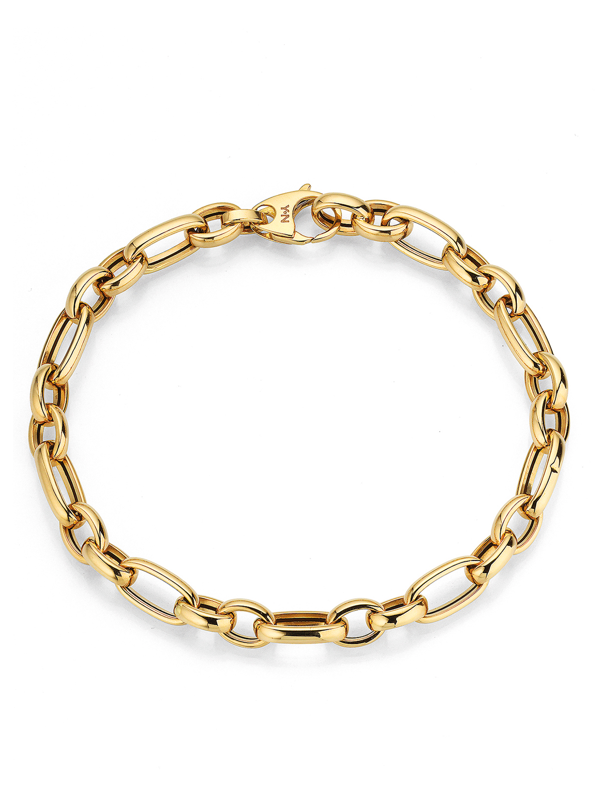 3 in 1 pearl necklace with Akoya pearls and yellow gold link chains