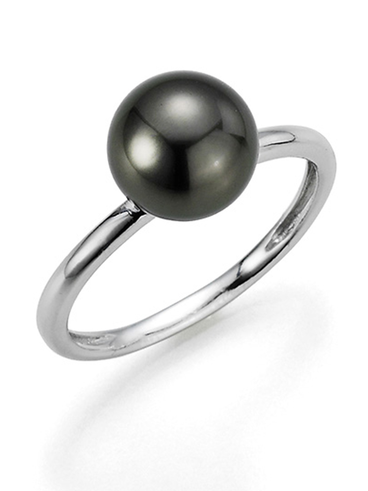 Weißgoldring mit Tahitiperle