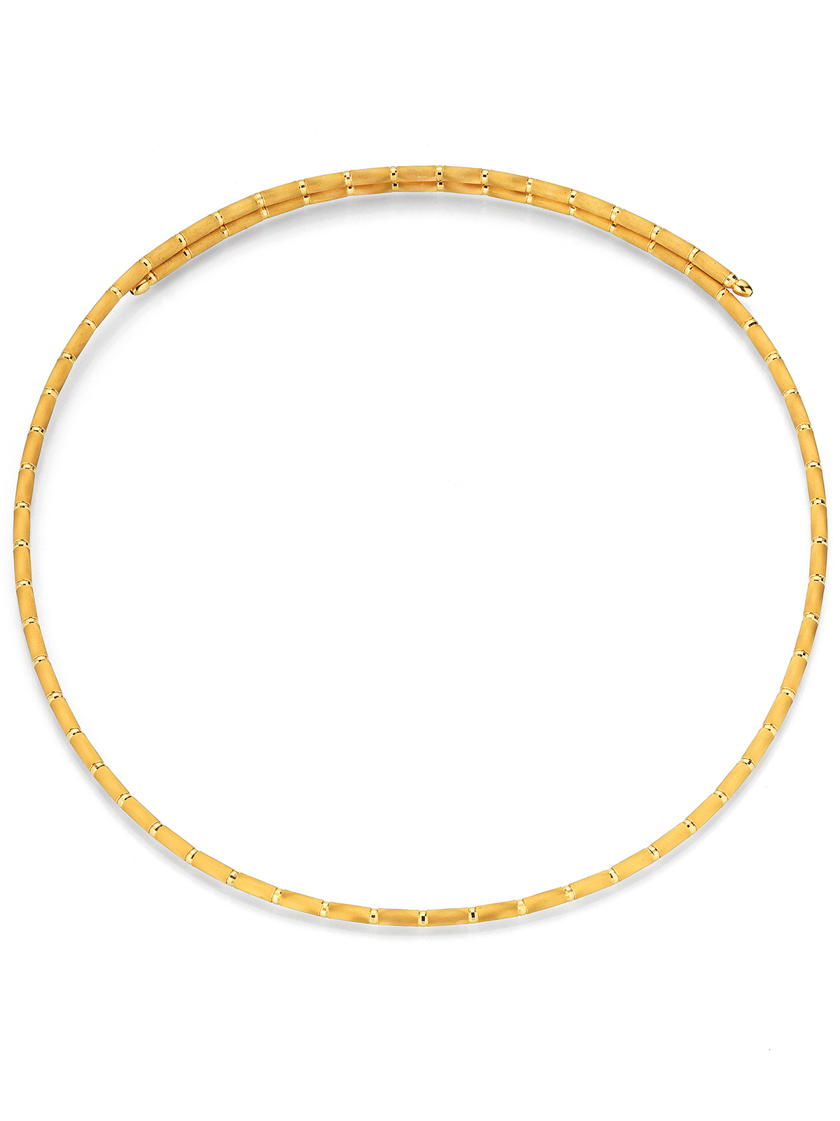 Fine yellow gold necklace with magnetic closure