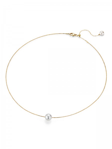 Delicate choker with a single pearl