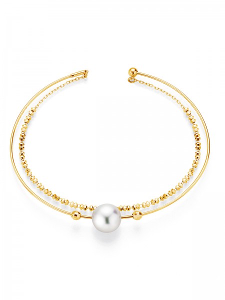 Akoya pearl bracelet in gold WRAPme