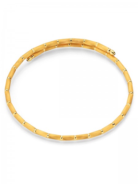 Fine yellow gold bracelet with magnetic closure