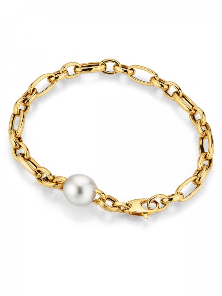 South Sea pearl bracelet with large link chains
