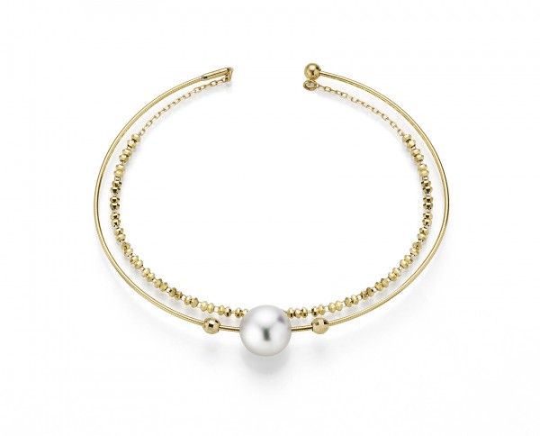 Akoya pearl bracelet in gold WRAPme