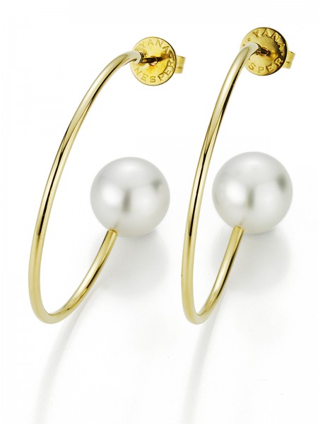 Delicate pearl creoles with Freshwater pearls