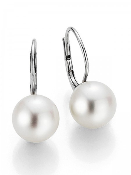 Gold earrings with Freshwater pearl