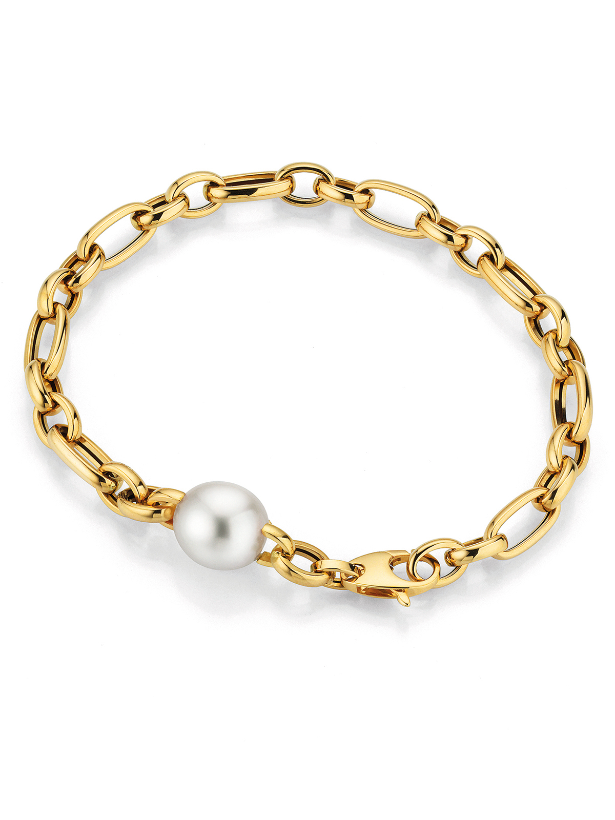 Amazon.com: Gold Bracelets for Women - Lane Woods 14k Gold Plated Chunky  Thick Large Link Chain Bracelet: Clothing, Shoes & Jewelry