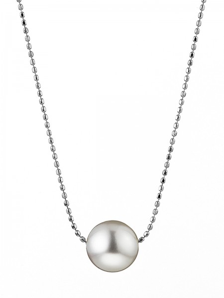 Bubbles white gold necklace with Akoya pearl